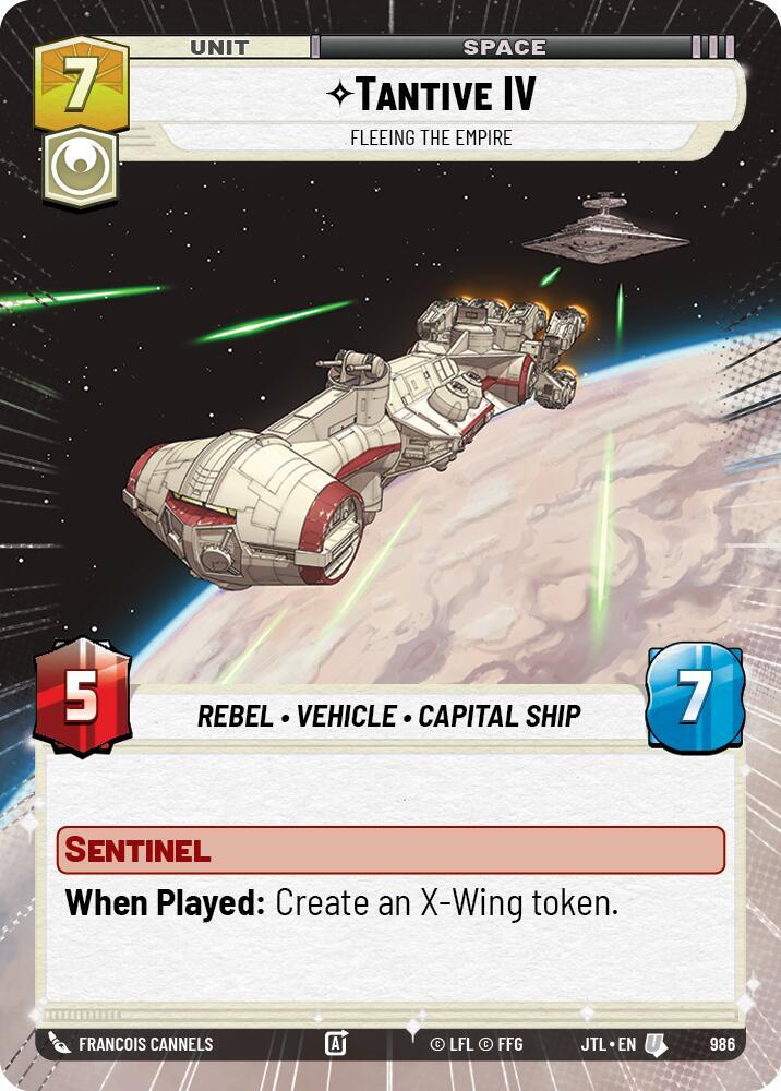 Tantive IV - Fleeing the Empire (Hyperspace Foil)