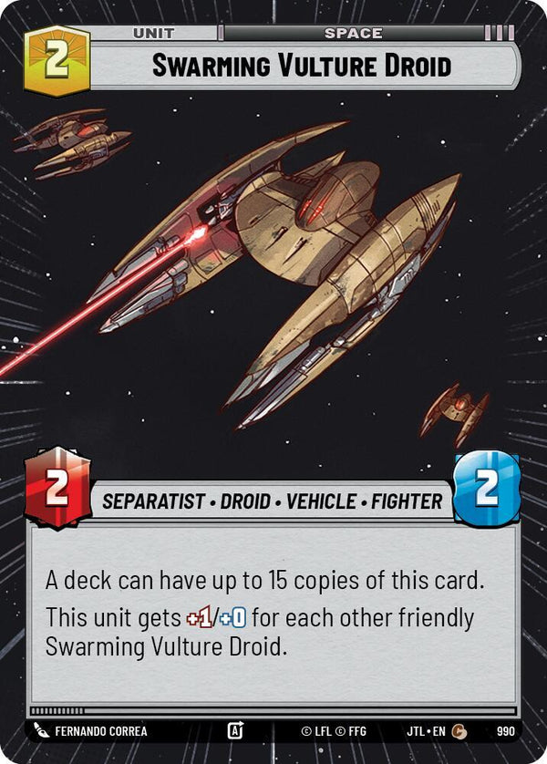 Swarming Vulture Droid (Hyperspace Foil) - Star Wars Unlimited