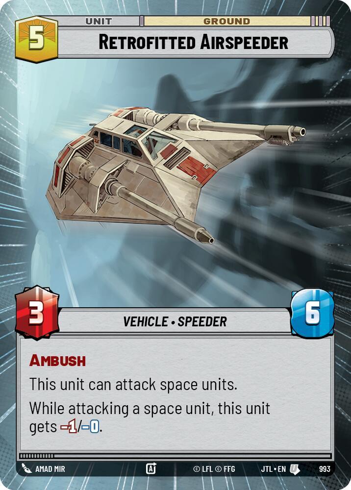 Retrofitted Airspeeder (Hyperspace Foil)
