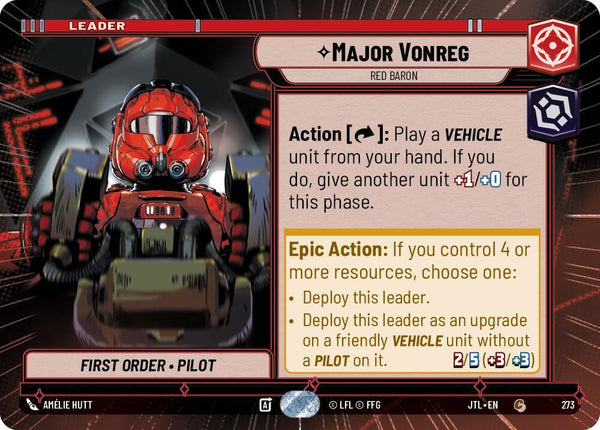 Major Vonreg - Red Baron (Hyperspace) - Star Wars Unlimited