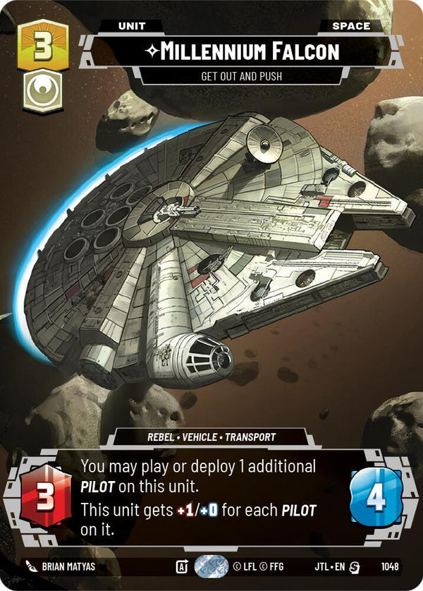 Millennium Falcon - Get Out And Push (Prestige) (JTL 1048) - Star Wars Unlimited