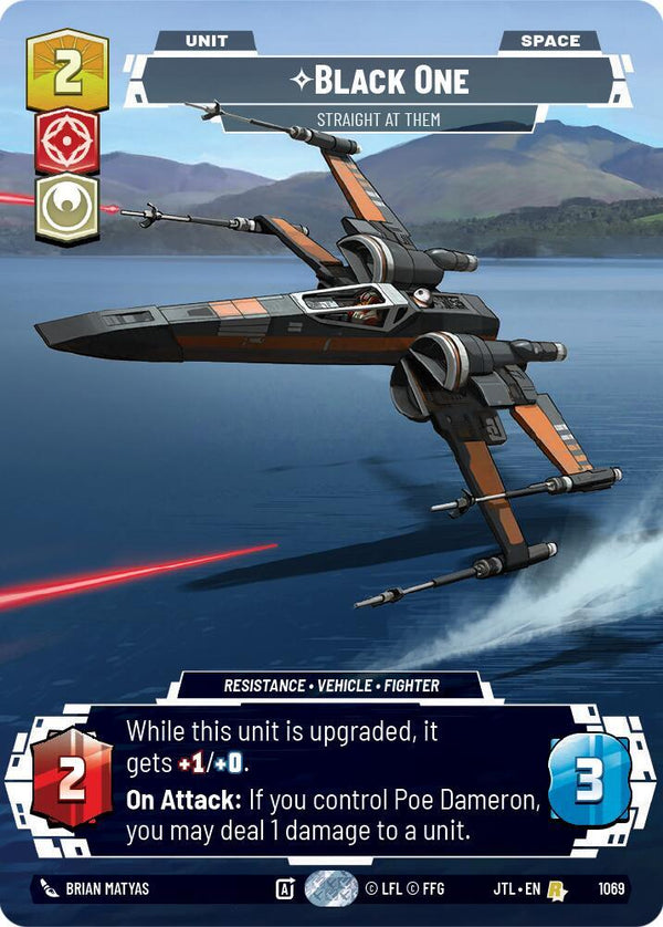 Black One - Straight At Them (Prestige Foil) - Star Wars Unlimited