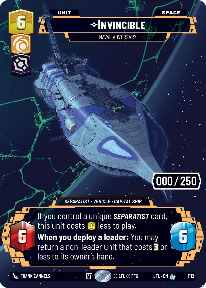 Invincible - Naval Adversary (Serialized)