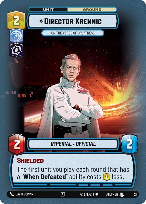 Director Krennic - On the Verge of Greatness (Foil) - Star Wars Unlimited