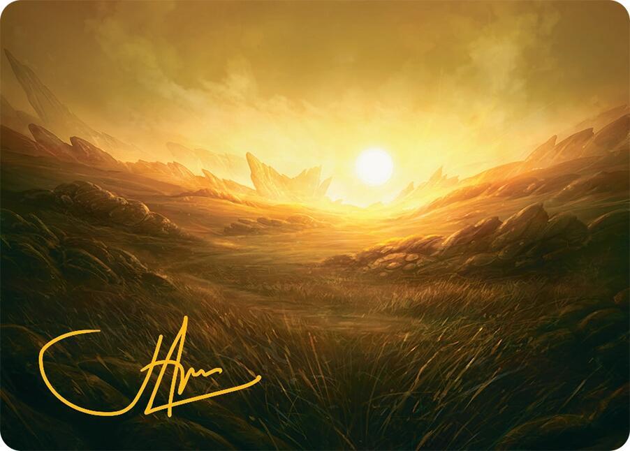 Plains Art Card (31/54) (Gold-Stamped Signature)