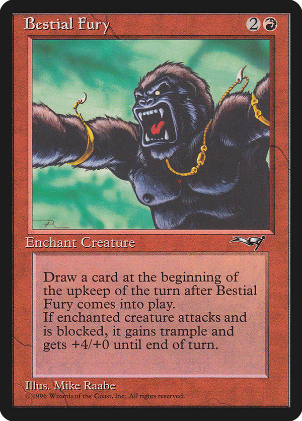 Bestial Fury (Facing Left) - Magic: The Gathering