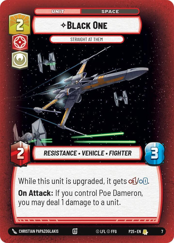 Black One - Straight At Them - Star Wars Unlimited