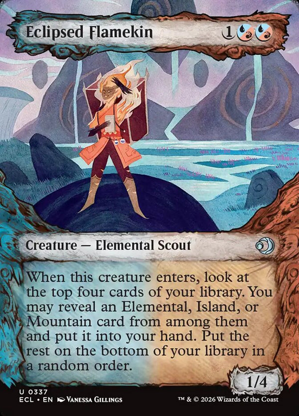 Eclipsed Flamekin (Showcase) - Magic: The Gathering