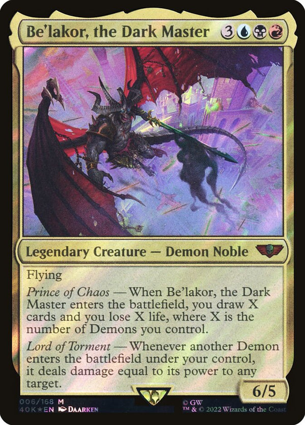 Be'lakor, the Dark Master (Surge Foil) - Magic: The Gathering