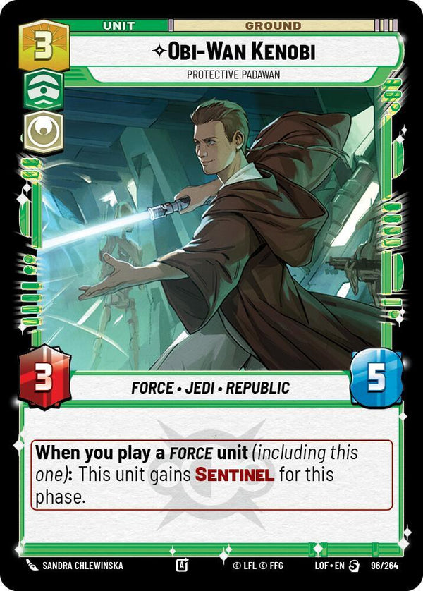 Obi-Wan Kenobi - Protective Padawan - Star Wars Unlimited