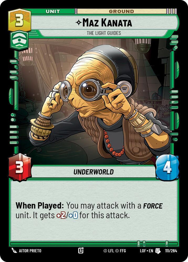 Maz Kanata - The Light Guides - Star Wars Unlimited