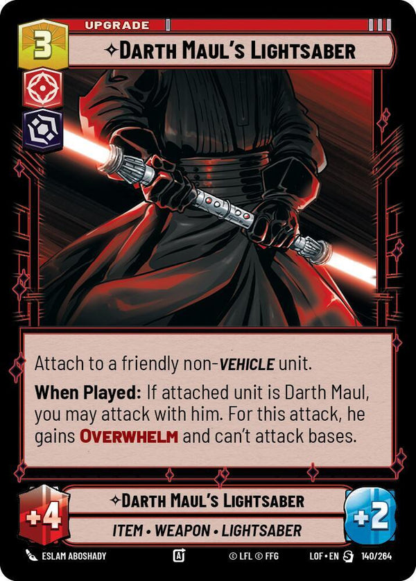 Darth Maul's Lightsaber - Star Wars Unlimited