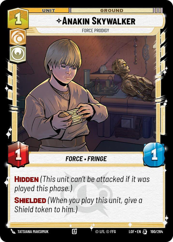 Anakin Skywalker - Force Prodigy - Star Wars Unlimited