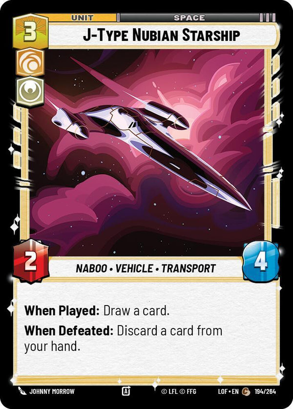 J-Type Nubian Starship - Star Wars Unlimited