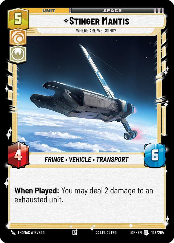 Stinger Mantis - Where Are We Going? - Star Wars Unlimited