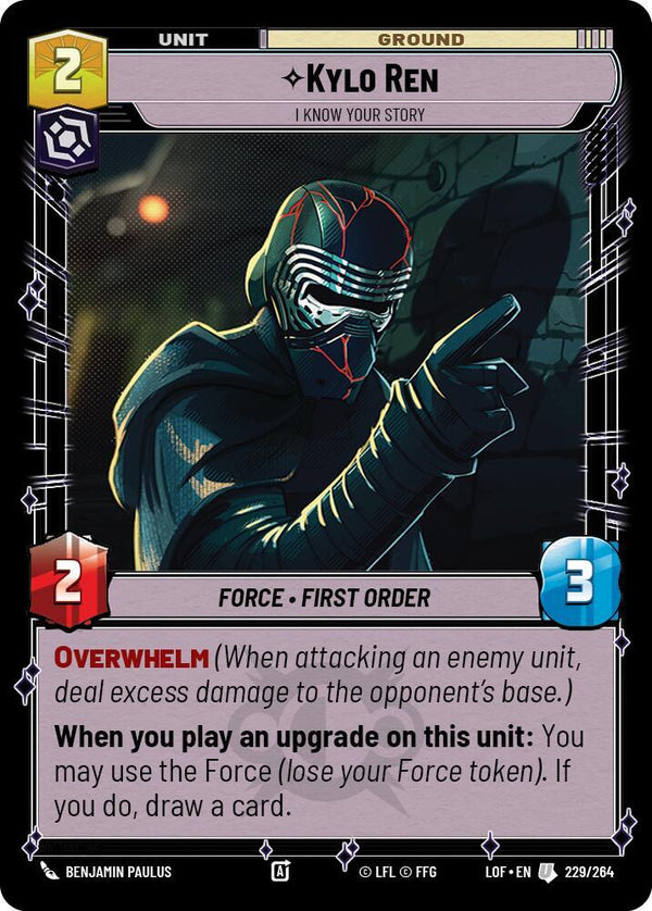Kylo Ren - I Know Your Story - Star Wars Unlimited