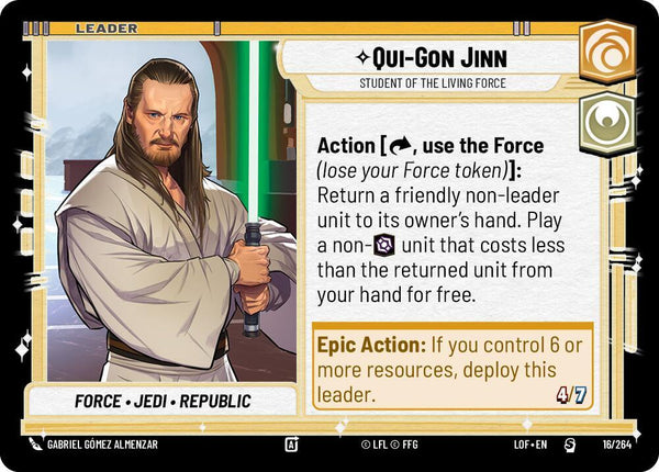 Qui-Gon Jinn - Student of the Living Force - Star Wars Unlimited
