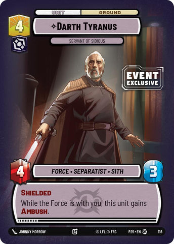 Darth Tyranus (118) - Servant of Sidious (118) [Miscellaneous]