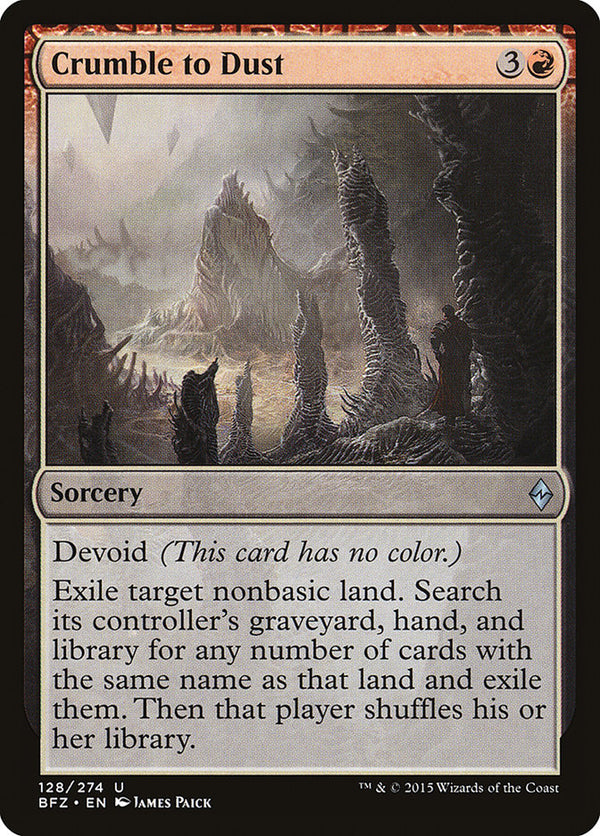 Crumble to Dust - Magic: The Gathering