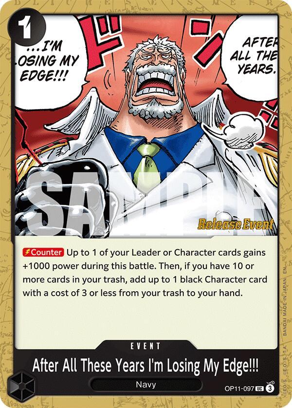 After All These Years I'm Losing My Edge!!! - One Piece Card Game