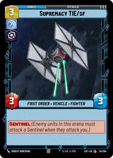 Supremacy TIE/sf - Star Wars Unlimited