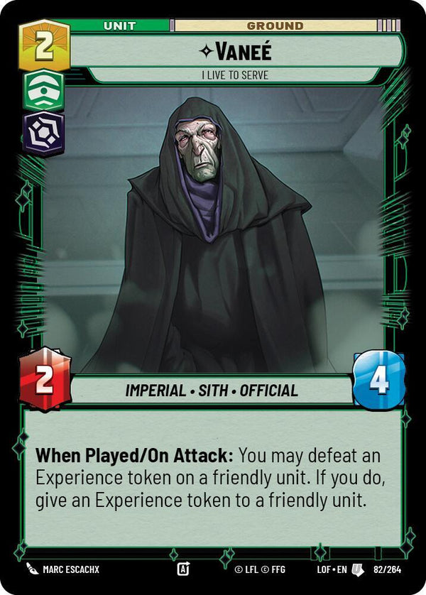 Vanee - I Live to Serve - Star Wars Unlimited