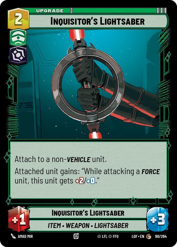 Inquisitor's Lightsaber - Star Wars Unlimited