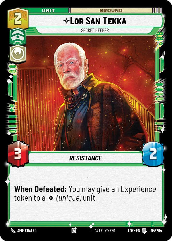 Lor San Tekka - Secret Keeper - Star Wars Unlimited