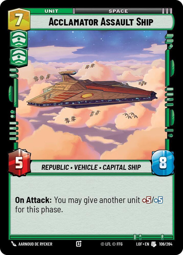Acclamator Assault Ship - Star Wars Unlimited
