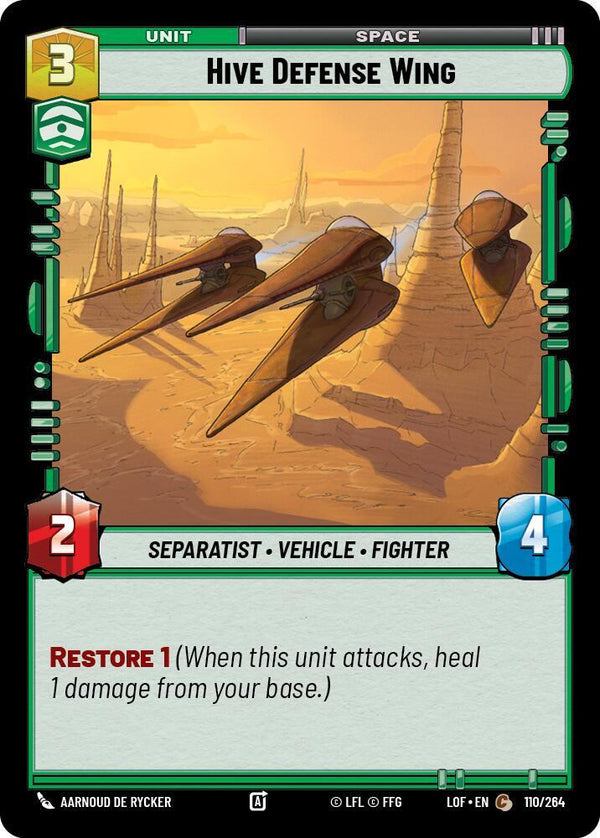 Hive Defense Wing - Star Wars Unlimited