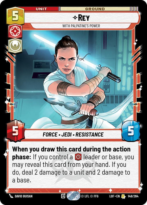 Rey - With Palpatine's Power (LOF 148/264) - Star Wars Unlimited