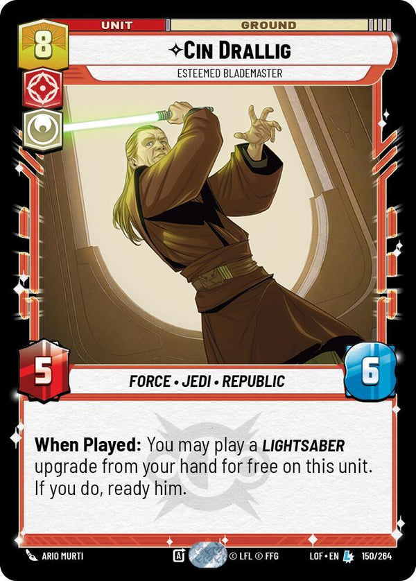 Cin Drallig - Esteemed Blademaster - Star Wars Unlimited