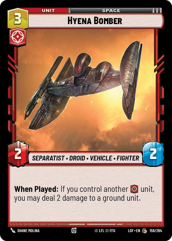 Hyena Bomber - Star Wars Unlimited