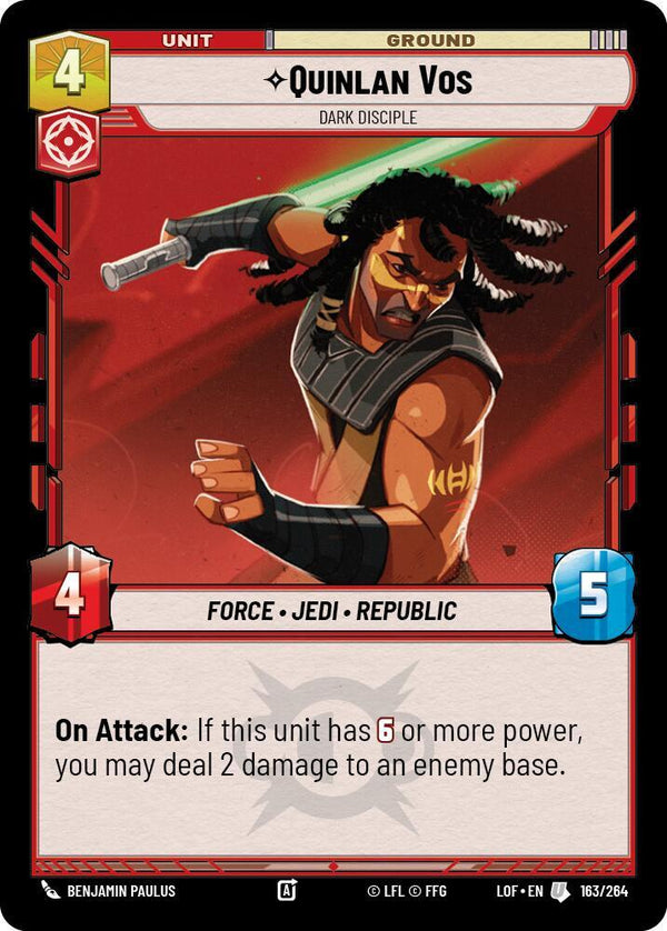 Quinlan Vos - Dark Disciple - Star Wars Unlimited