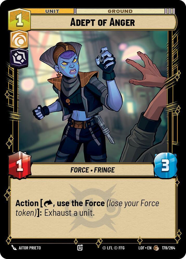 Adept of Anger - Star Wars Unlimited