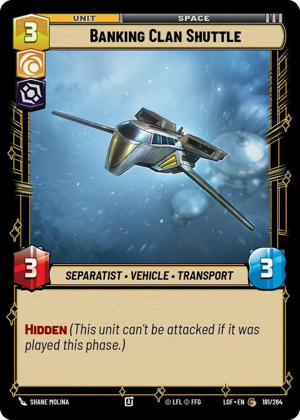 Banking Clan Shuttle - Star Wars Unlimited