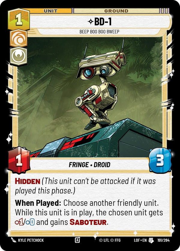 BD-1 - Beep Boo Boo Bweep (191/264) (191/264) [Legends of the Force] - Fantasy Flight Games