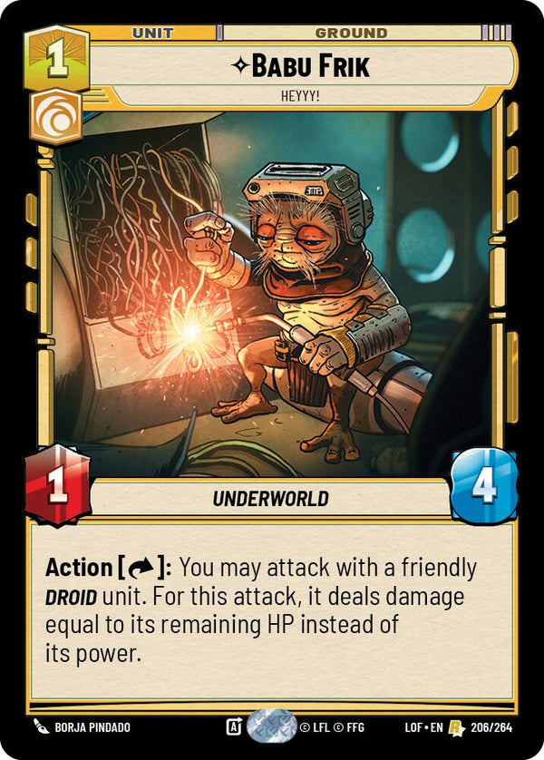 Babu Frik - Heyyy! (206/264) (206/264) [Legends of the Force] - Fantasy Flight Games