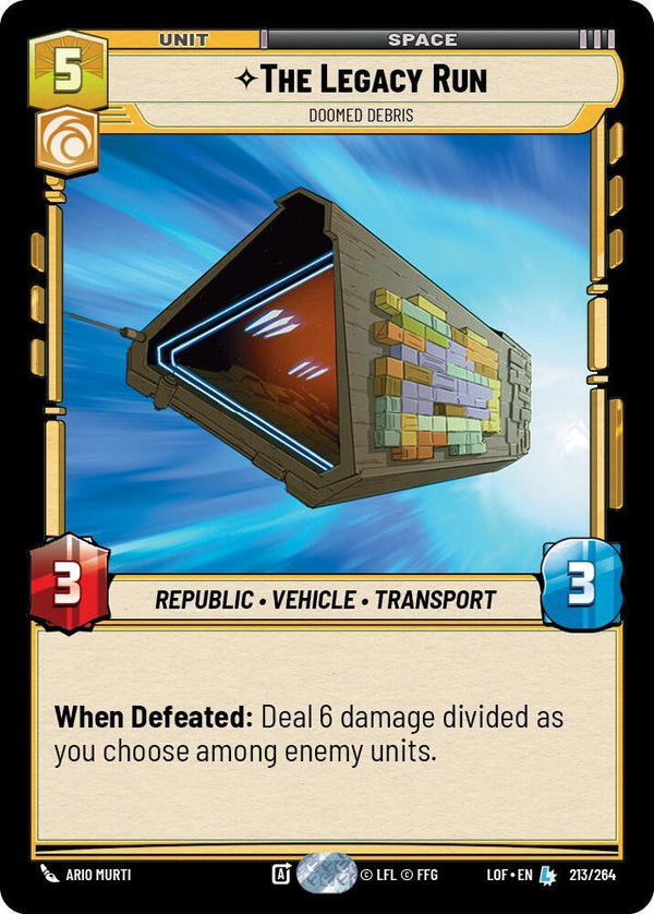 The Legacy Run - Doomed Debris - Star Wars Unlimited