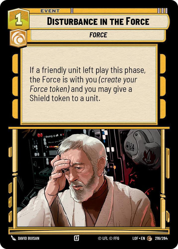 Disturbance in the Force - Star Wars Unlimited