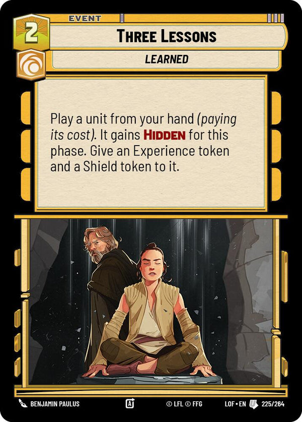 Three Lessons (225/264) (225/264) [Legends of the Force] - Fantasy Flight Games