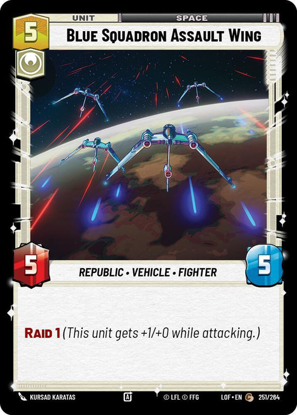 Blue Squadron Assault Wing - Star Wars Unlimited