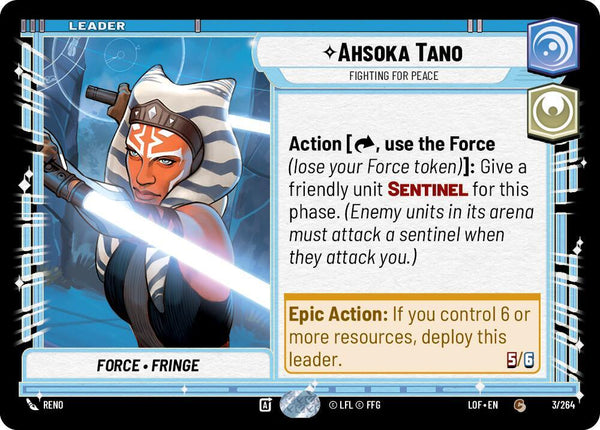 Ahsoka Tano - Fighting For Peace - Star Wars Unlimited