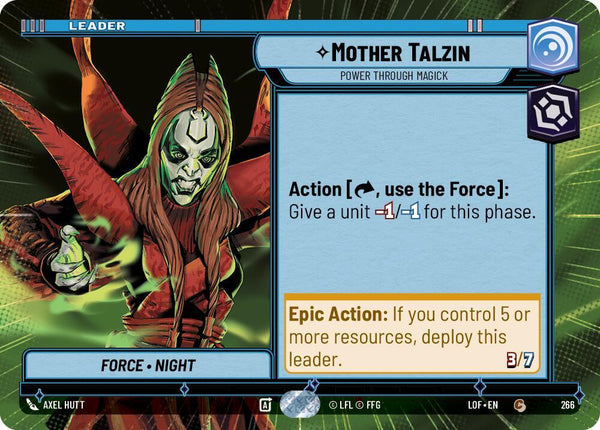 Mother Talzin - Power Through Magick (Hyperspace) - Star Wars Unlimited