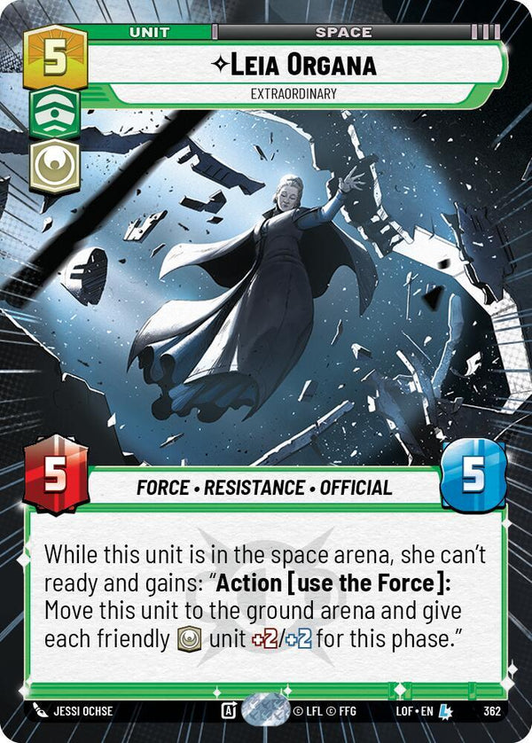 Leia Organa - Extraordinary (Hyperspace) - Star Wars Unlimited
