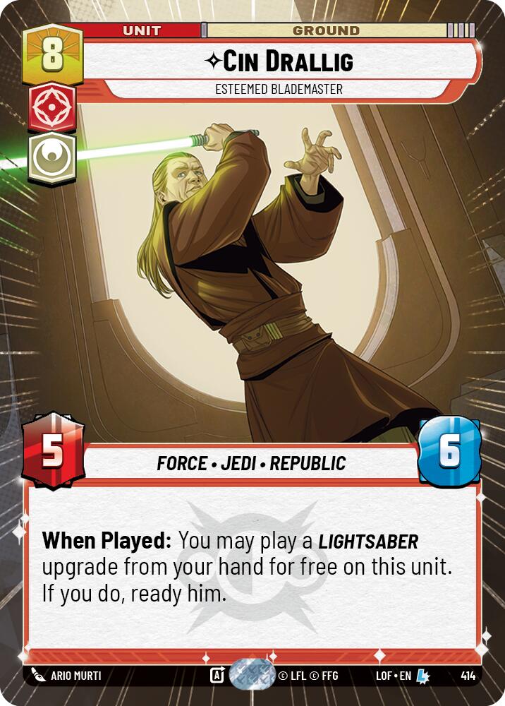 Cin Drallig - Esteemed Blademaster (414) (Hyperspace) (414) [Legends of the Force]