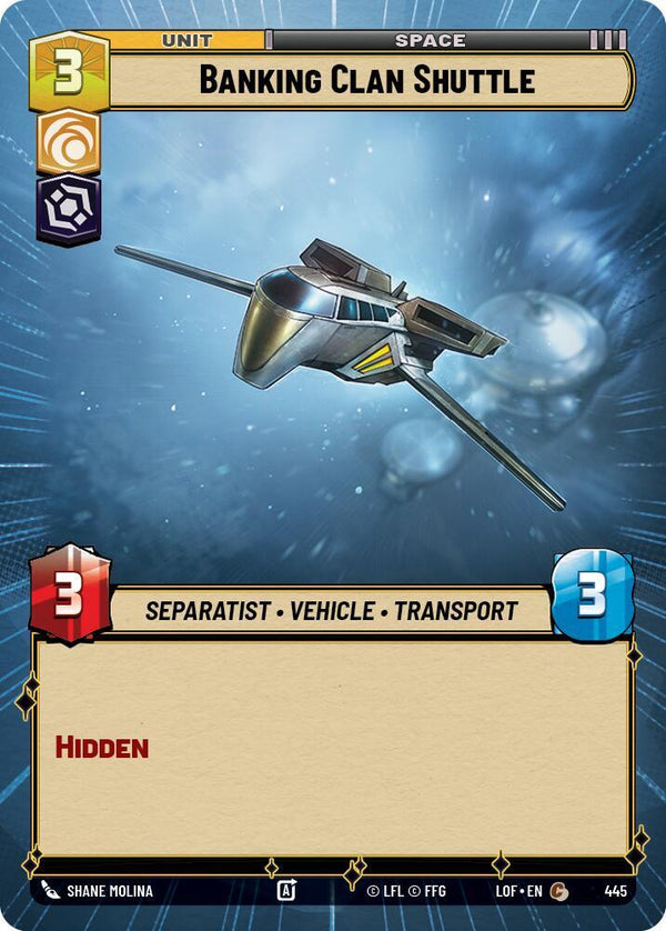 Banking Clan Shuttle (Hyperspace) - Star Wars Unlimited