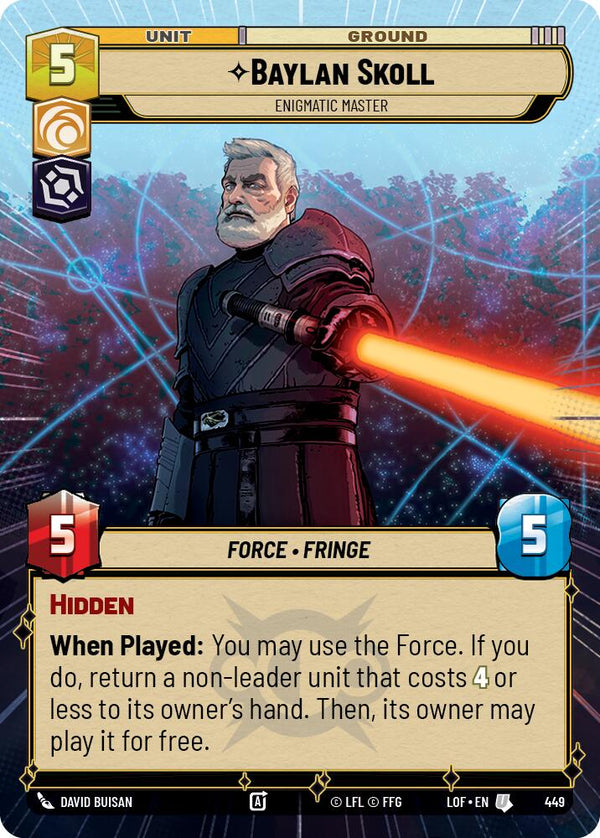 Baylan Skoll - Enigmatic Master (449) (Hyperspace) (449) [Legends of the Force] - Fantasy Flight Games
