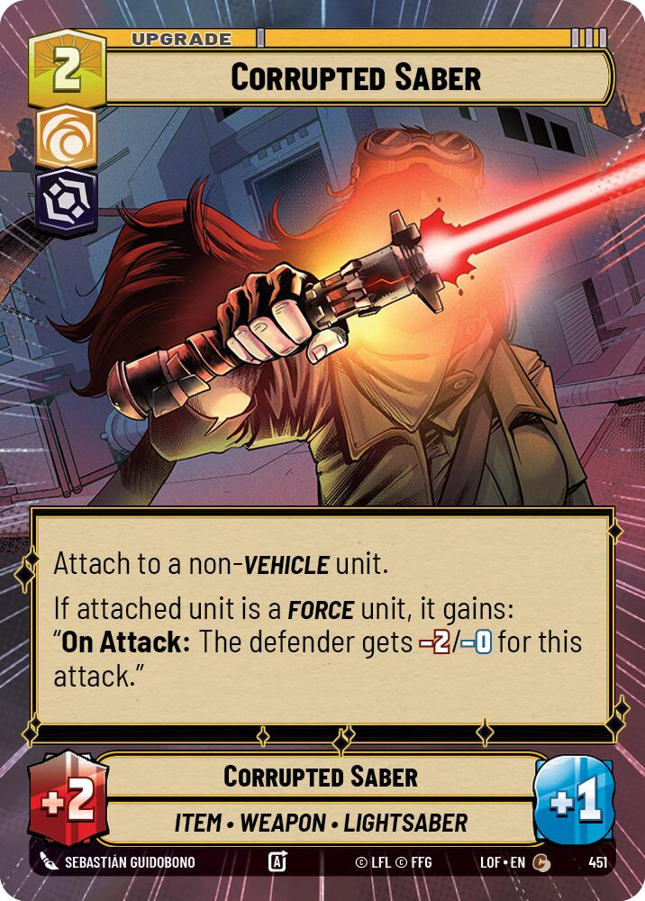 Corrupted Saber (451) (Hyperspace) (451) [Legends of the Force]
