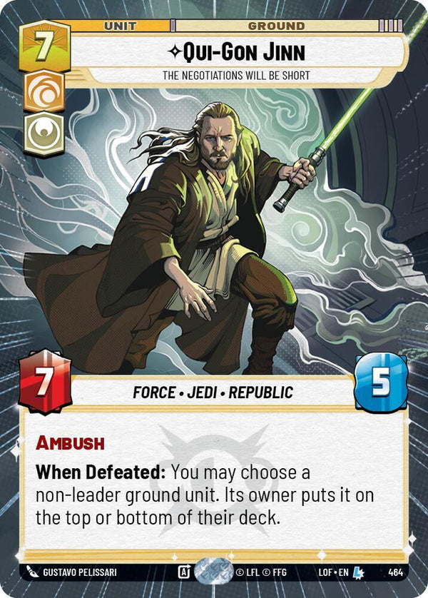 Qui-Gon Jinn - The Negotiations Will Be Short (Hyperspace) - Star Wars Unlimited